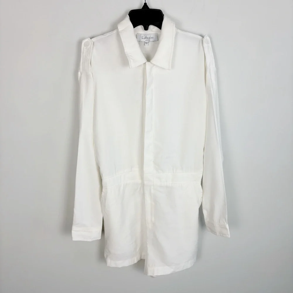 L’Academie Dylan Romper in White Size S